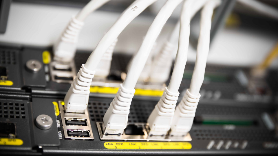 Network switch and UTP ethernet cables